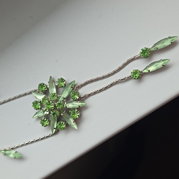 #6 Green crystal necklace - Picture 4 of 8